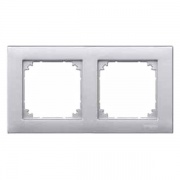 Рамка 2-ая M-Plan Merten Алюминий