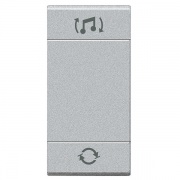 LL Клавиша звуковой системы 1 модуль, цвет алюминий