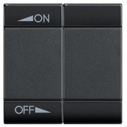 LL Клавиша ON OFF 2 модуля, цвет антрацит