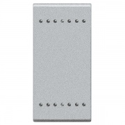 LL Клавиша на 2 функции 1 модуль, цвет алюминий