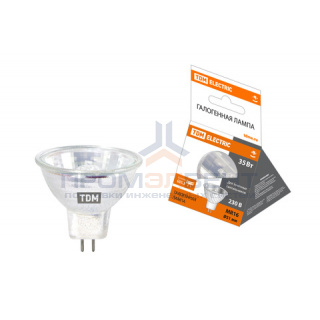 Лампа галогенная с отражателем MR16 (JCDR) - 35 Вт - 230 В - GU5.3 TDM
