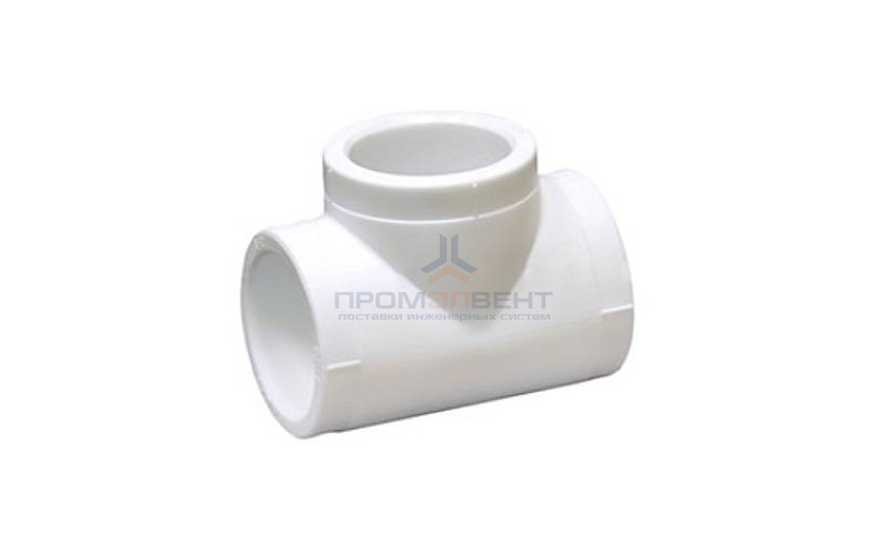 Тройник Fusitek - 40 (для полипропиленовых труб под пайку, цвет белый)