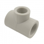 Тройник переходной FV-Plast - 40 × 25 × 40 (для полипропиленовых труб под пайку, цвет серый)