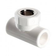 Тройник с переходом на внутреннюю резьбу VALTEC VTp.732 - 32 x 1" (для полипропилен.труб, белый)