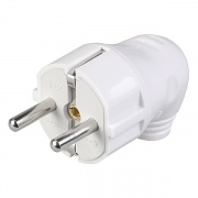 ВПу11-01-Ст Вилка разборная угловая с з/к 16А белая