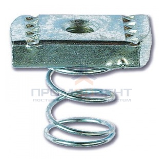 Гайка для подвешивания профиля (с пружиной) М6х40